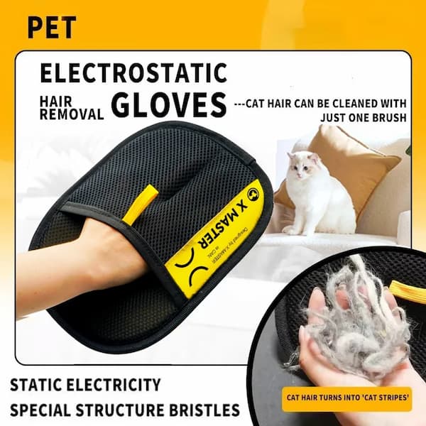 Luva Eletrostática Removedora de Pelos | Cães e Gatos