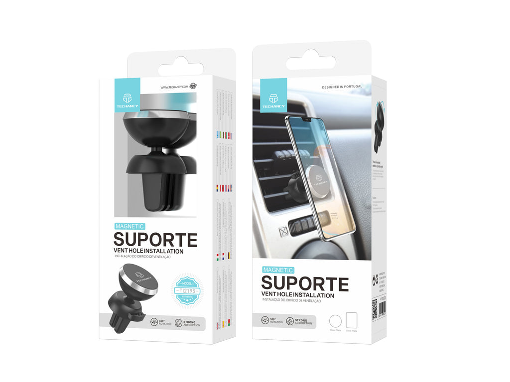 Suporte Magnético 360º para Telemóvel | Techancy TI2195